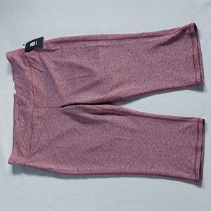 IDEOLOGY Womens high Rise‎ crop leggings Back pocket athletic swet wine XXL